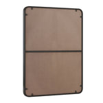 Wall Mirror 24x36 Inch Black Rectangular Mirror Metal Framed Mirror Vanity Mirror Dressing Mirror, for Bathroom, Living Room, Bedroom Wall Decor W1435P151589-djyc