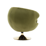 360 Degree Swivel Cuddle Barrel AccentChairs, Round Armchairs with Wide Upholstered, FluffyFabric Chair for Living Room, Bedroom, Office, Waiting Rooms W1539P147083-djyc