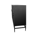 Accent Black Lacquered 4 Door Wooden Cabinet Sideboard Buffet Server Cabinet Storage Cabinet, for Living Room, Entryway, Hallway, Office, Kitchen and Dining Room W1435133315-djyc