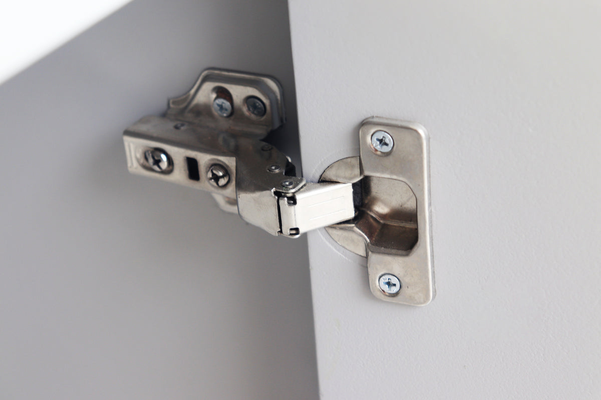 Modern Gray Lacquered 4 Door Wooden Cabinet Sideboard Buffet Server Cabinet Storage Cabinet, for Living Room, Entryway, Hallway, Office, Kitchen and Dining Room W1435133312-djyc