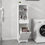 One-Compartment One-Drawer Tilt-Out Laundry Sorter Cabinet - White W1120P146259-djyc