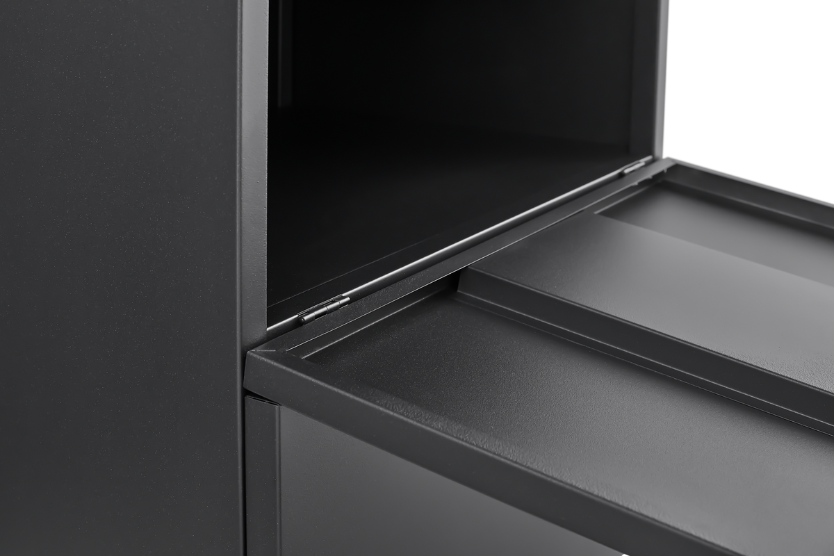 Office furniture Copier Cabinet black 2 door steel copier stand mobile pedestal file Printer Stand W1247P160443-djyc