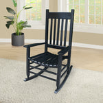 wooden porch rocker chairBlack, without mat W49520604-djyc