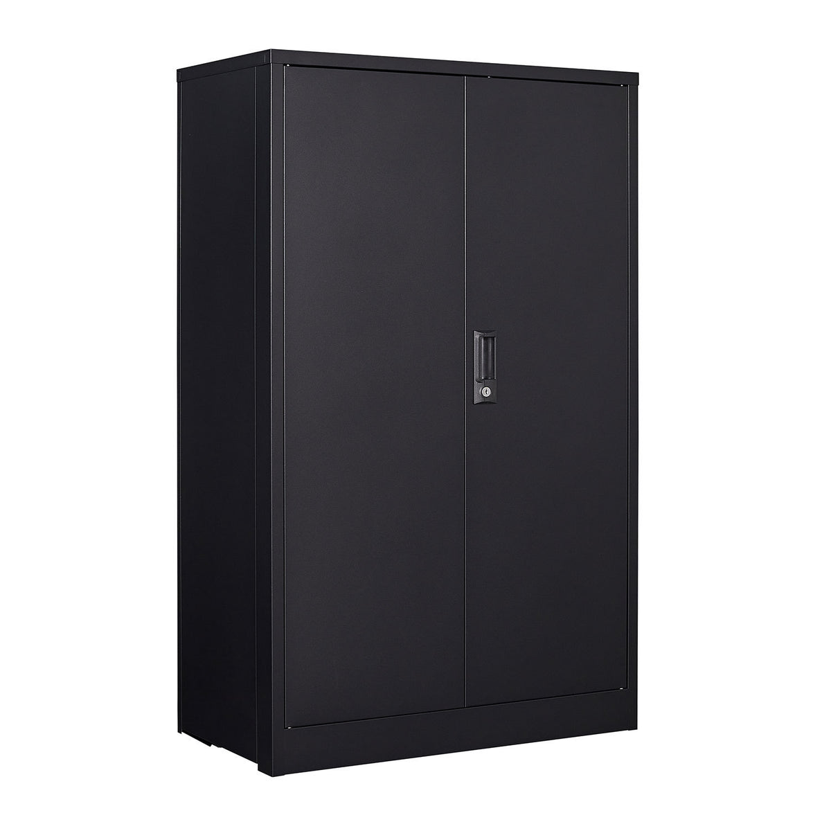 Metal Storage Cabinet with Locking Doors and Adjustable Shelf, Folding Filing Storage Cabinet , Folding Storage Locker Cabinet for Home Office,School,Garage, Black W124747827-djyc
