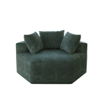 54''L Chenille Sponge single sofa,No Assembly Required,Fluffy Modern Sleeper Chair for Living room, Bedroom, Lounge and Projection Room W834P221041-djyc
