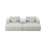 55-inch Chenille Sponge Sofa Lounge Chair,No Assembly Required,Fluffy Modern Sleeper Chair for Indoor Living Room Bedroom W834P221020-djyc