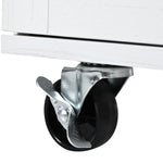 K&K 54.5" Farmhouse Kitchen Island with Power Outlet, Kitchen Storage Islandwith Internal Storage Rack, Drop Leaf, Spice Rack, Rolling Kitchen Cart on Wheels, for Home, Kitchen and Dining Room,White N707P170349W-djyc