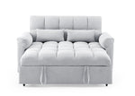 Loveseats Sofa Bed with Pull-out Bed,Adjsutable Back,Light Grey W487109970-djyc