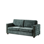 Convertible Sleeper Sofa with Memory Foam Mattress, 3-Seater Full Size Bed Couch for Living Rooms, Designed with Chenille Fabric W834S00281-djyc