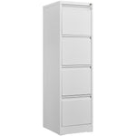 4 Drawer File Cabinet with Lock Metal Vertical File Storage Cabinet Office Home Steel Vertical File Cabinet for A4 Legal/Letter Size Narrow File Cabinet Locked,Assembly Required W1247P173379-djyc