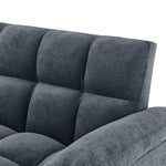 Loveseats Sofa Bed with Pull-out Bed,Adjsutable Back,Blue+ Grey W487109971-djyc