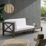 BRAVA X-BACK CORNER BENCH-L WITH COFFEE TABLE , WHITE 57967.00WHI-64496.00GRY-djyc