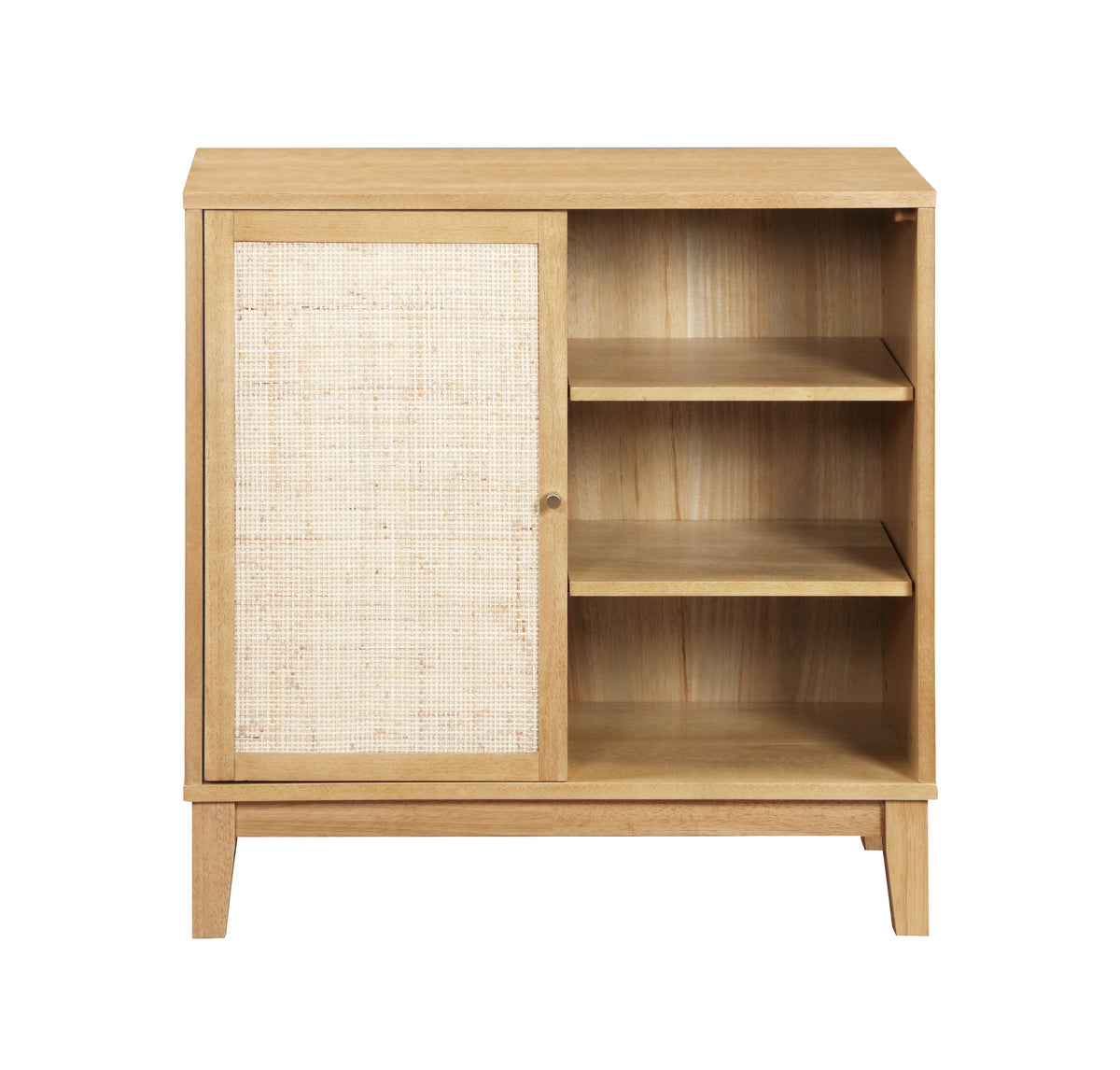 Buffet Cabinet with Storage,Storage Cabinet with Natural Rattan Decorated Doors,Rattan Cabinet with Adjustable Shelf,Sideboard for Living Room,Kitchen,Hallway,1 doors, shelf with storage, Natural W1998128703-djyc
