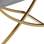 Dining Chair Set of 4, grey velvet Backrest and golden Metal legs.For Modern Kitchen Dining Room Chair for Kitchen Living Modern decorative Leisure chairs Office chairs W1727S00008-djyc