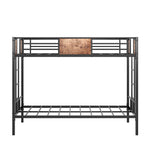 Twin Over Twin Size Metal Bunk Bed Black W84083686-djyc