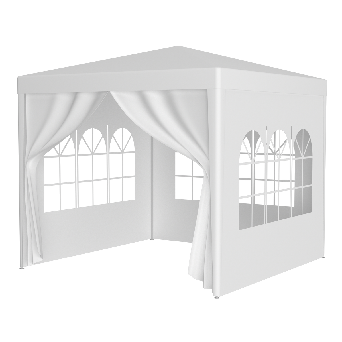 10'x10' Party Tent Outdoor Heavy Duty Gazebo Wedding Canopy + 4 Removable Walls W465P149220-djyc