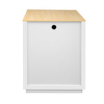 K&K 82.7 inch Kitchen Island with Extendable Dining Table for 4-6 Person,Two-tone Kitchen Table with Double-sized Storage, Power Outlet, Kitchen island with Storage 2 Drawers 2 Side Open Shelves,White N707S000010W-djyc