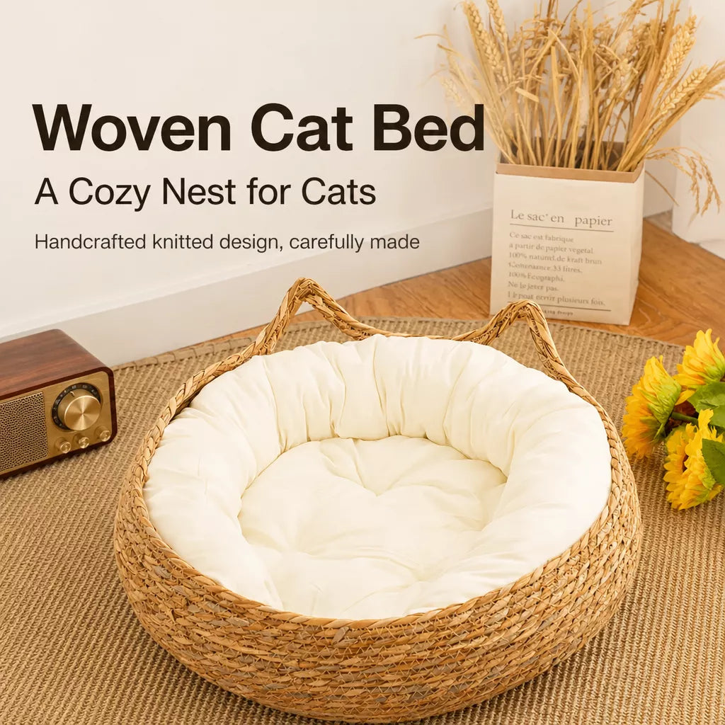 Woven Cat Beds for Cats & Small Dogs
