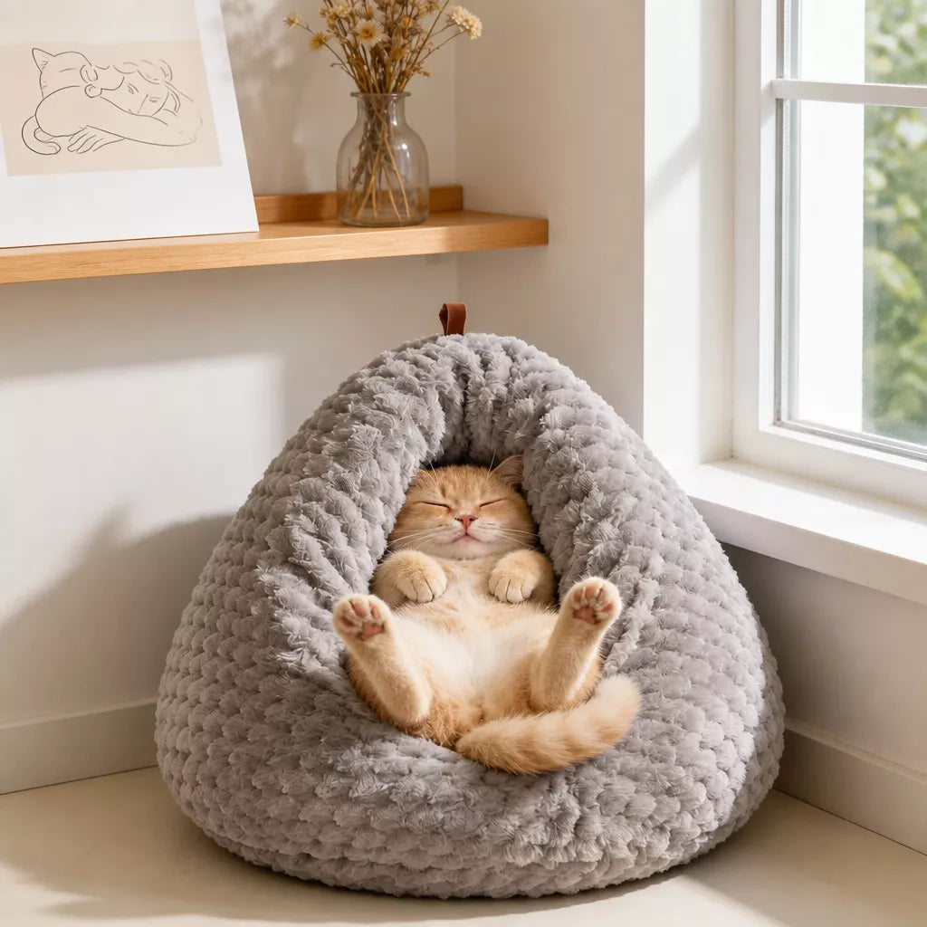 Enclosed Chicken-Shaped Cat Bed