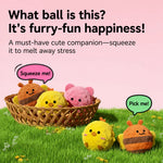 Cartoon Spiky Squeaky Ball Toy for Dogs