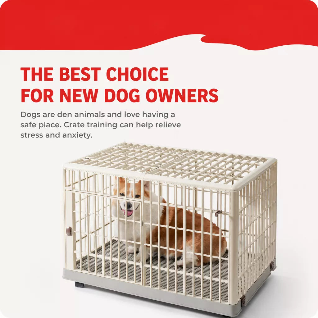 Indoor Resin Pet Crate for Small to Medium Dogs