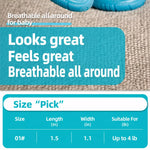 Breathable Mesh Dog Shoes with Elastic Straps and Rubber Soles