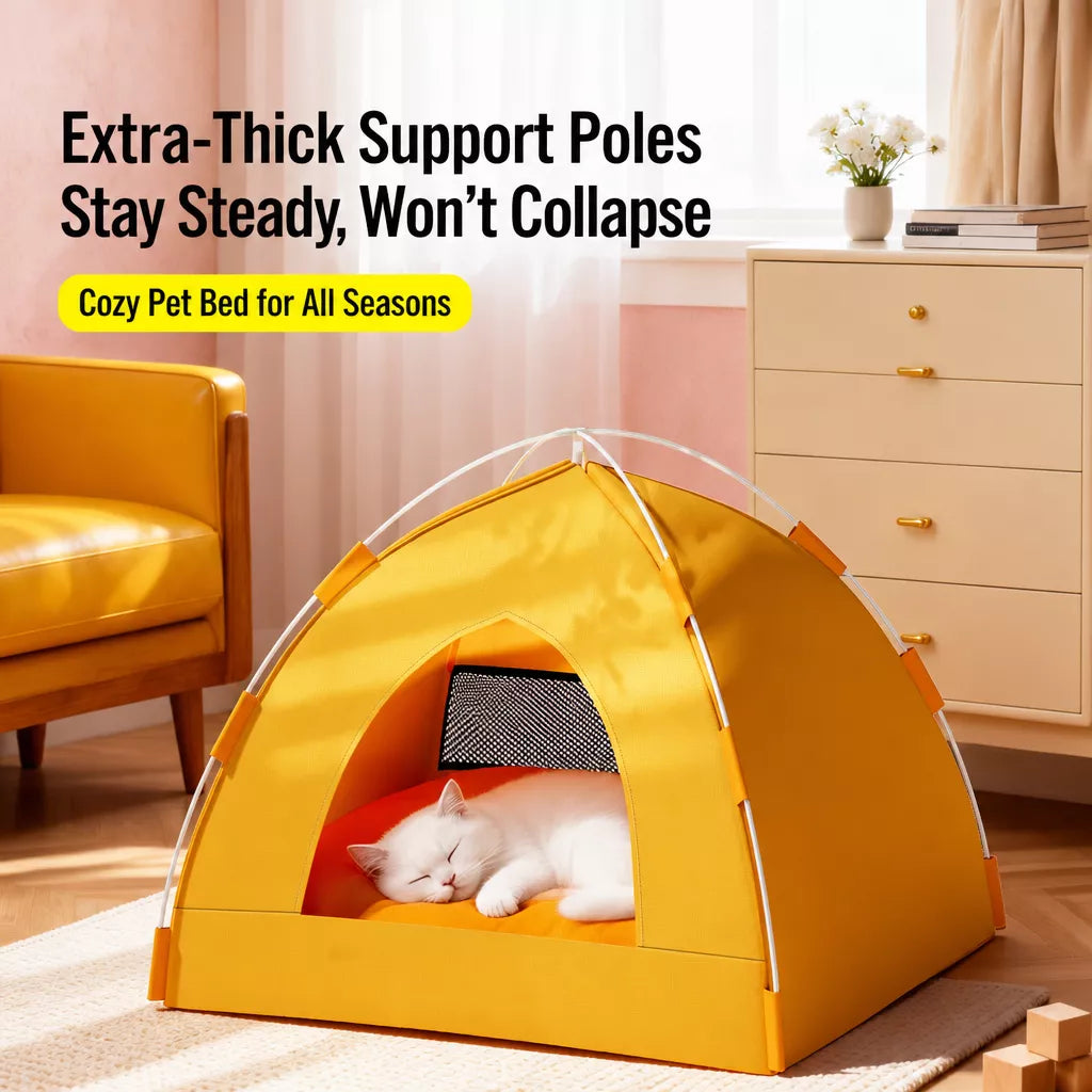 Removable Tent Pet Bed for Cats and Small Dogs
