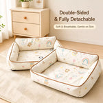 Washable Reversible Pet Bed for Small Dogs and Cats
