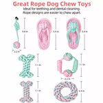 Cotton-Linen Rope Dog Toys for Small Dogs