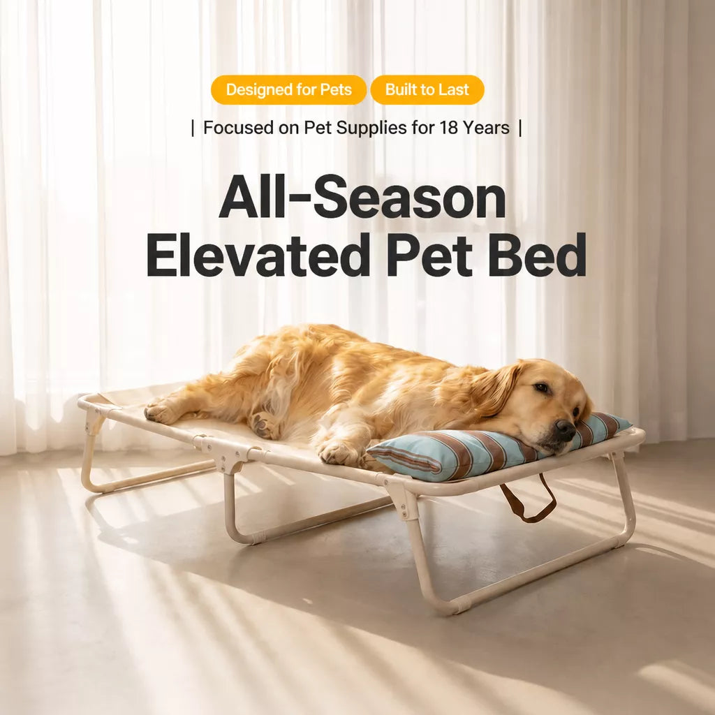 Elevated Waterproof Dog Cot Bed