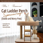 Compact Cat Tree with Sisal Scratching Post and Resting Bed