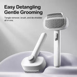 2-in-1 De-shedding & Detangling Comb for Cats and Dogs