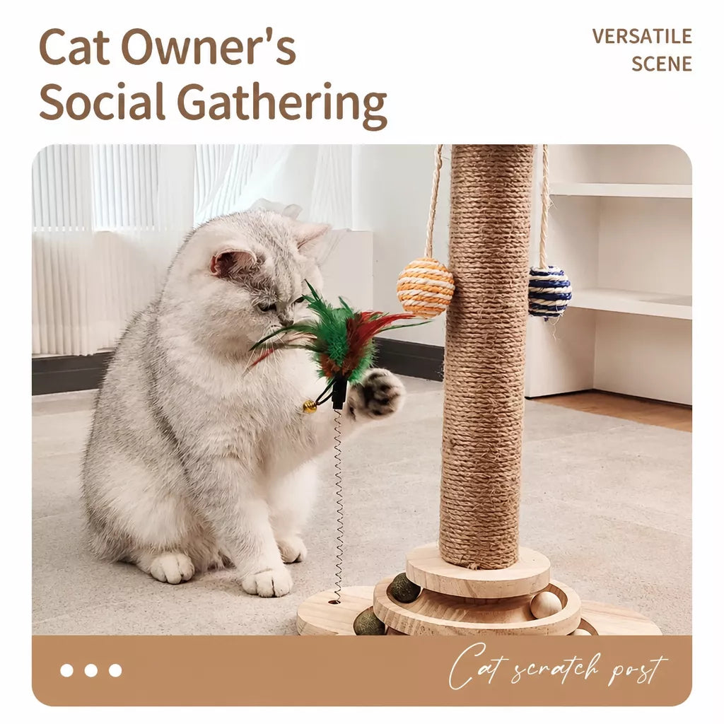 Sisal Cat Scratching Post and Climbing Tower