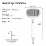 Aumuca 2-in-1 Dog & Cat Grooming Brush and Dematting Comb