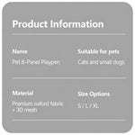 Foldable Enclosed Pet Bed for Cats and Dogs