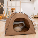 Enclosed Pet Tent Bed with Ventilated Design
