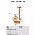 Multi-Level Cat Tree with Hideaway, Capsule Perch and Scratching Posts