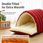Semi-Enclosed EPE Foam Pet Bed for Cats and Small Dogs