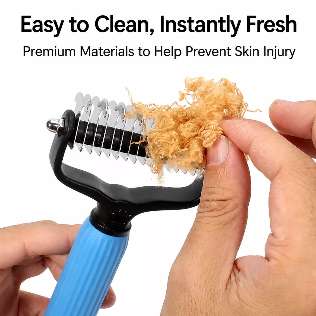 Pet Cat & Dog Detangling and Deshedding Grooming Comb