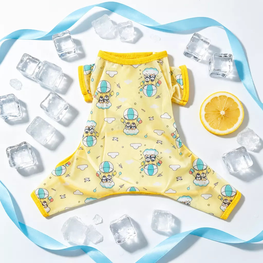 Four-Leg Dog Shirt with Cartoon Print