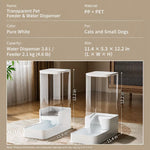 Automatic Pet Feeder & Water Dispenser with Dual Bowls