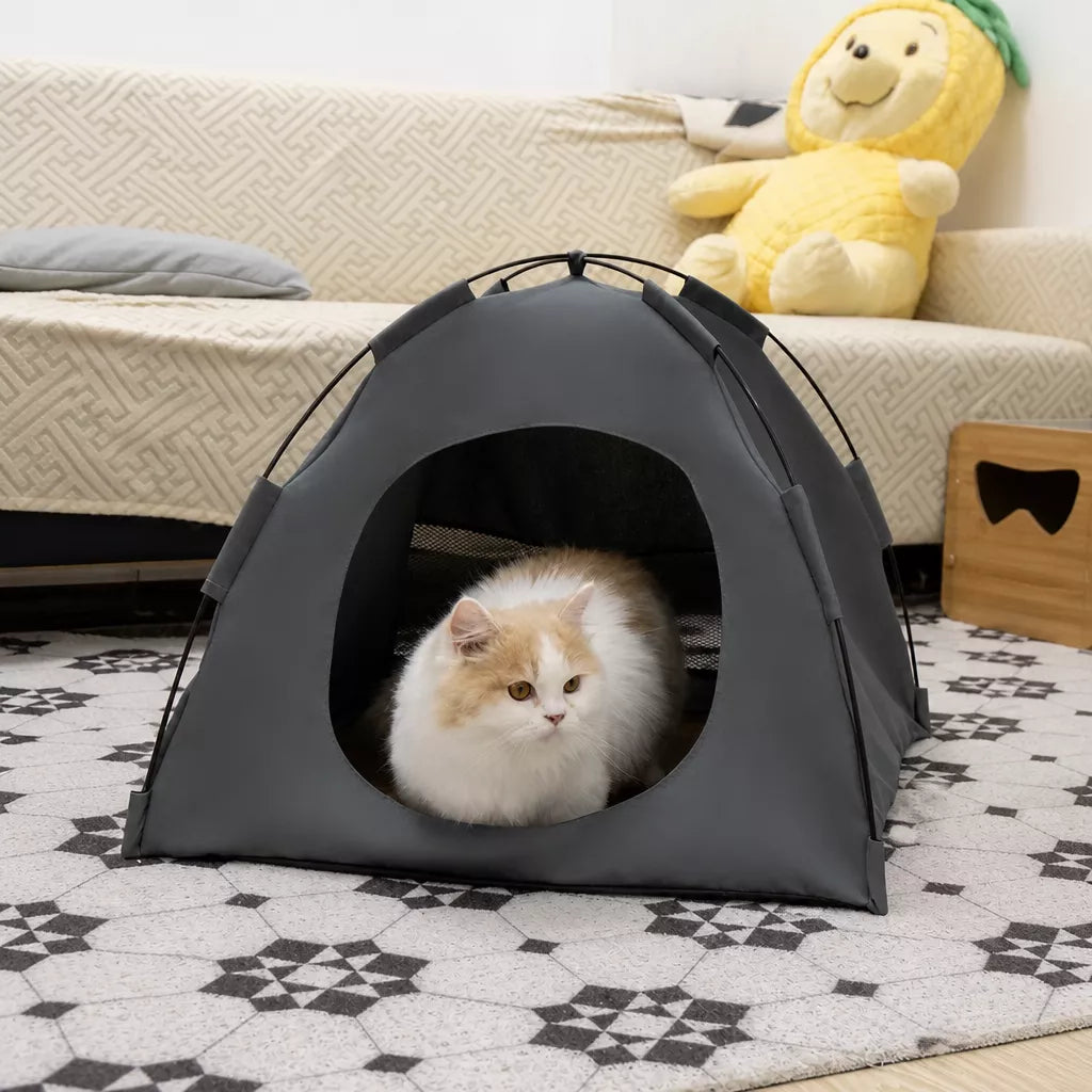 Enclosed Pet Tent Bed with Ventilated Design