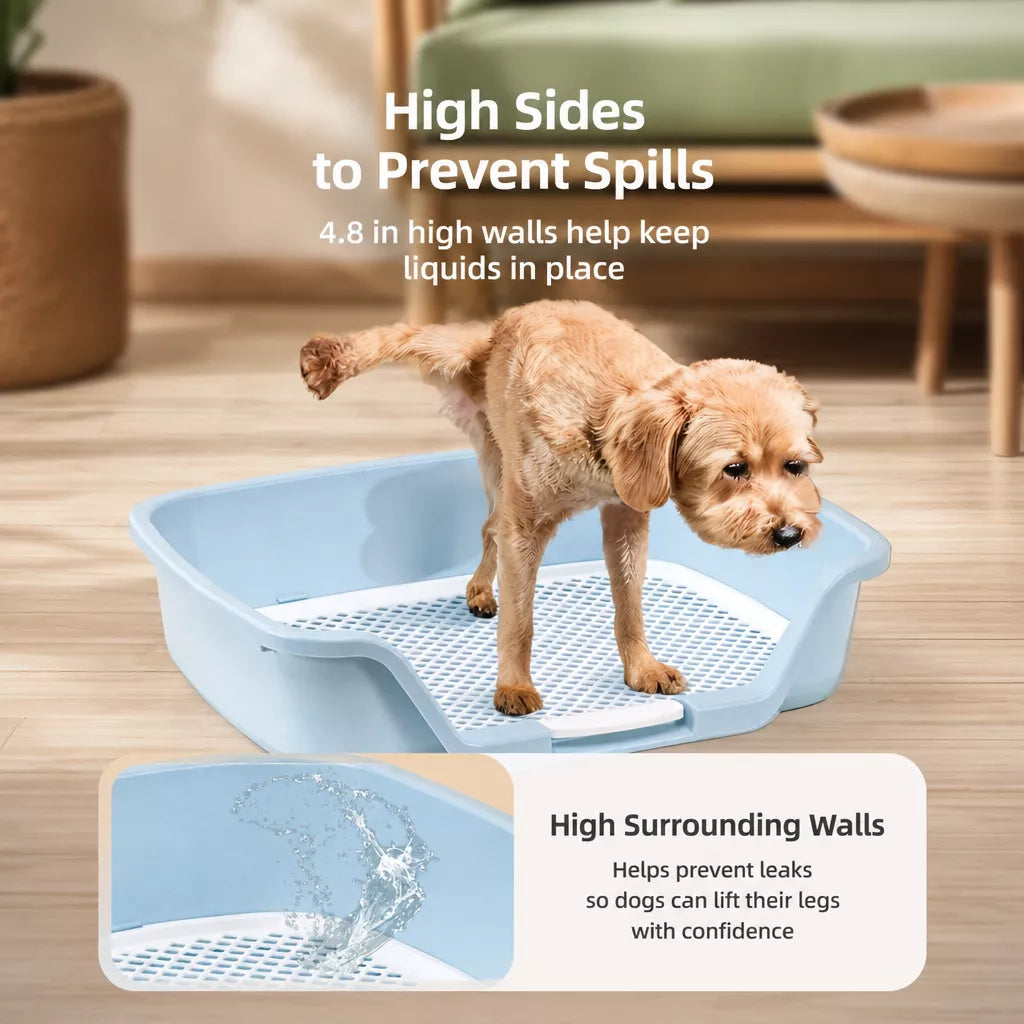 Plastic Dog Potty Tray with Grid for Small to Large Dogs