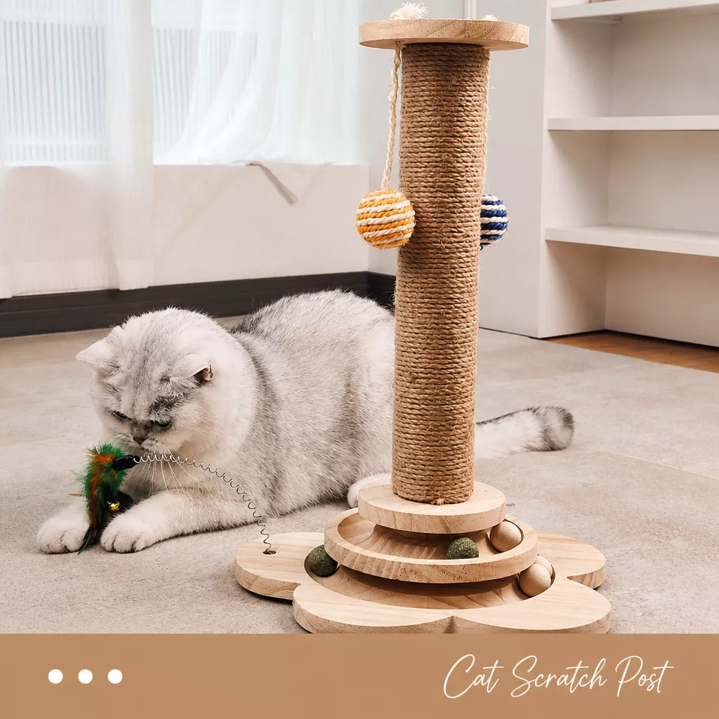 Sisal Cat Scratching Post and Climbing Tower