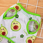 Pet Vest for Dogs and Cats – Cartoon Fruit Print Polyester Apparel
