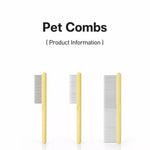 3-Piece Pet Grooming Comb Set for Cats & Dogs
