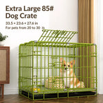 Indoor Metal Dog Crate with Tray