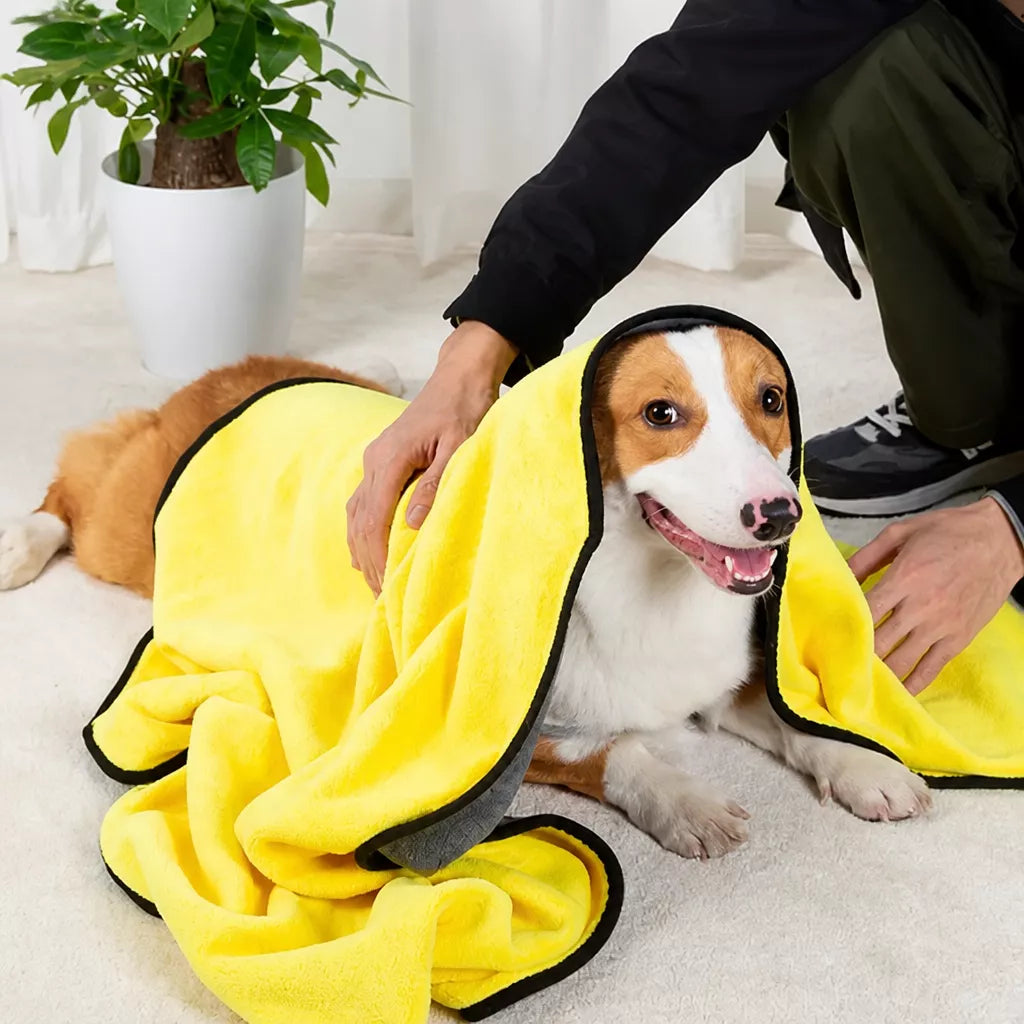 Cotton Pet Bath Towel for Dogs & Cats