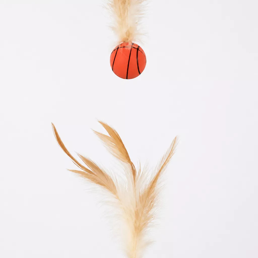 Cat Feather Teaser Ball Toy