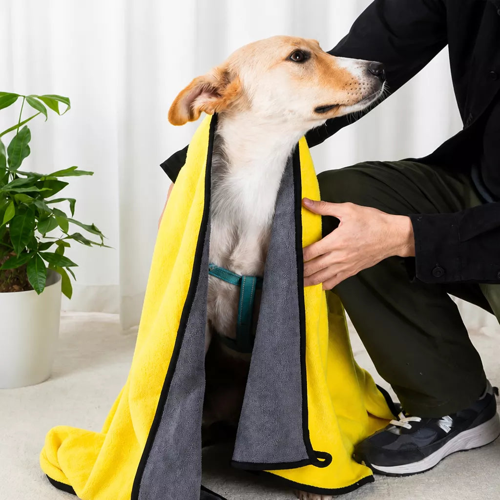 Cotton Pet Bath Towel for Dogs & Cats